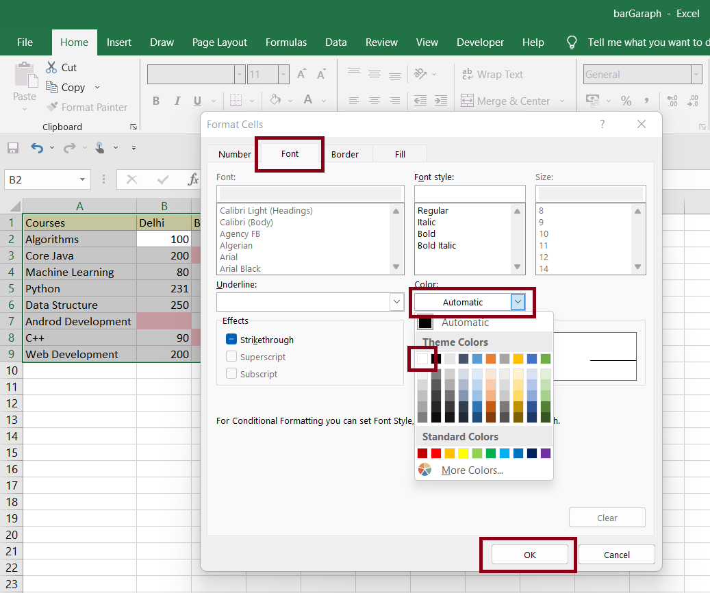 how-to-hide-the-zero-values-in-excel-geeksforgeeks