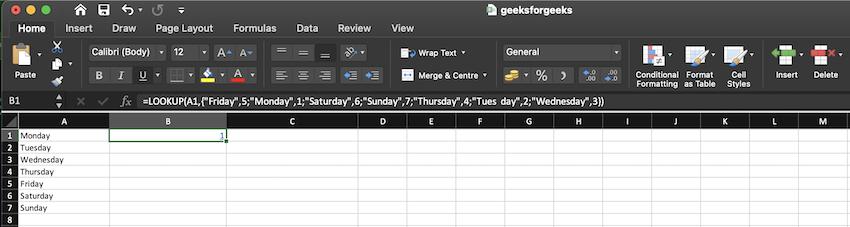 Weekday-name-in-cell-A1-is-changed-to-a-weekday-number-in-cell-B1