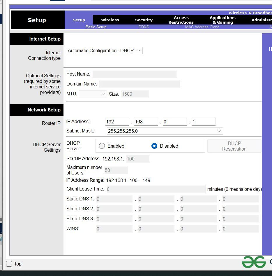 Router Configurations