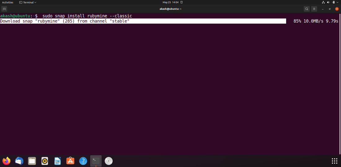 how to install RubyMine on Ubuntu