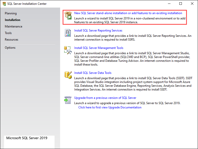 Select-the-New-SQL-Server-stand-alone-installation