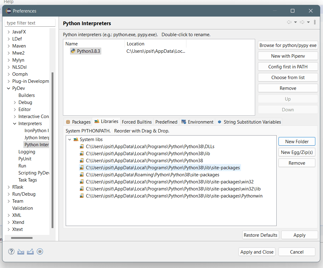 How to set up pygame with Eclipse?