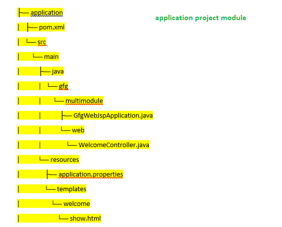 application project module