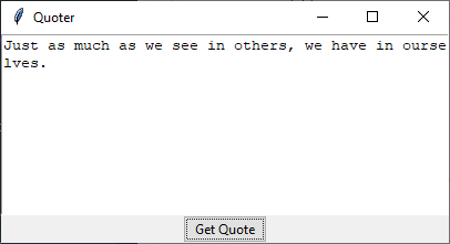 How to get a new API response in a Tkinter textbox?