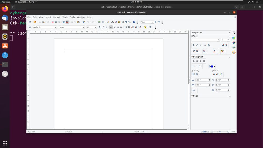 install openoffice on ubunto 18