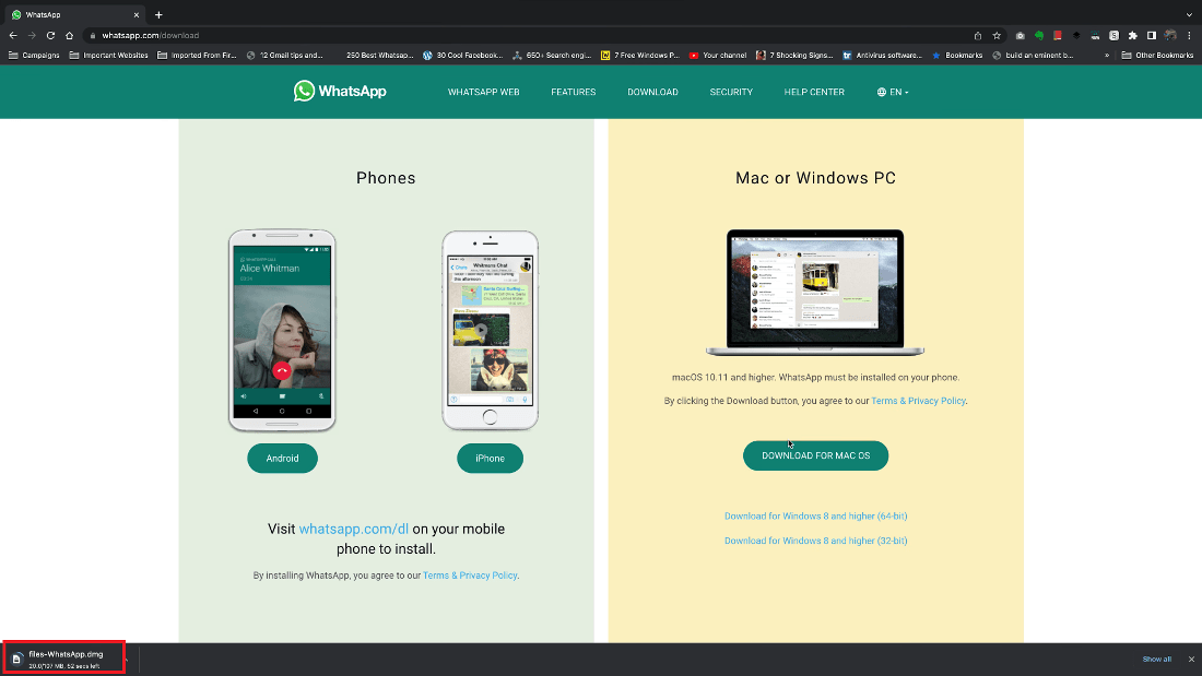 Descargar Whatsapp para Windows, Apk Android, Mac Os o iPhone