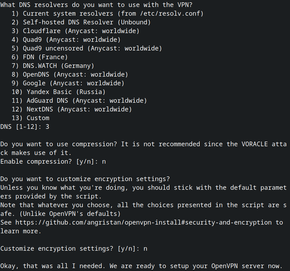 openvpn gate list