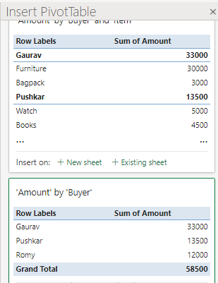 Inserting-pivot-table