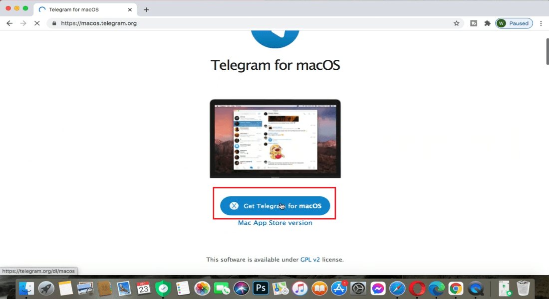 Clicking-get-telegram