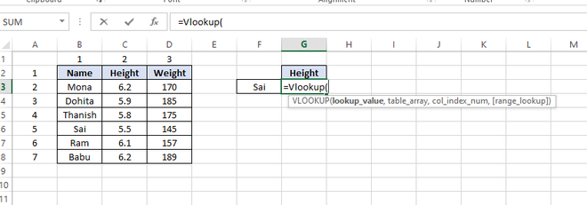 Vlookup-function-composing