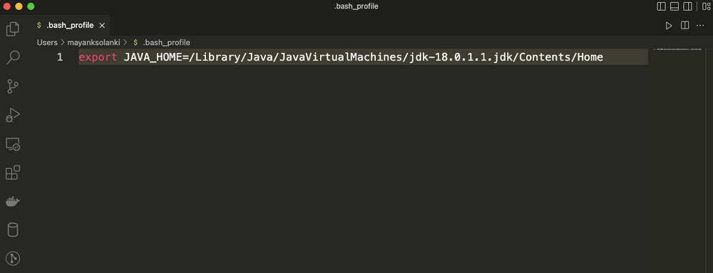 Step 2 - Configured JAVA_HOME Path