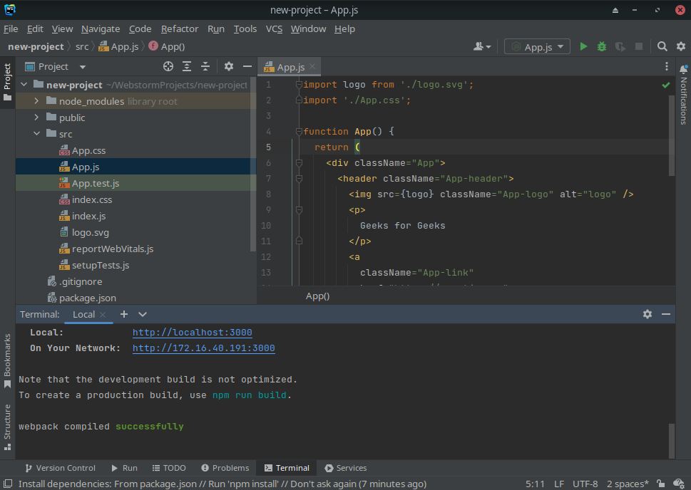 install webstorm linux