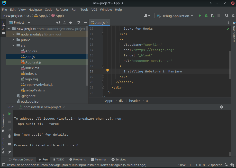 webstorm for linux