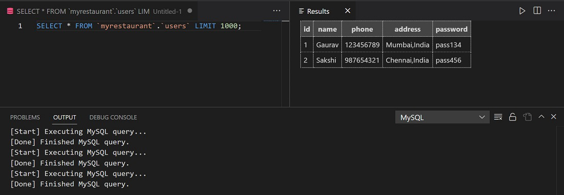 How to Connect to Mysql Server Using VS Code and Fix errors? - GeeksforGeeks