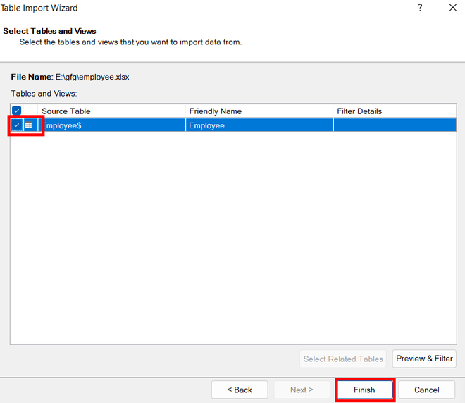 Selecting-tables