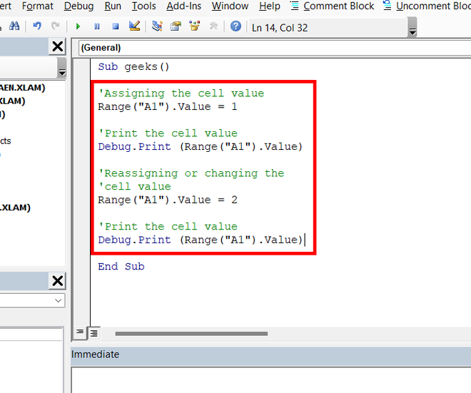 Changing-value-in-cell