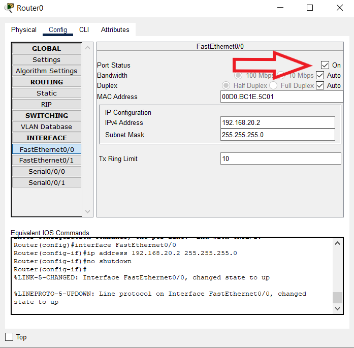 how to assign ip address to interface on cisco router