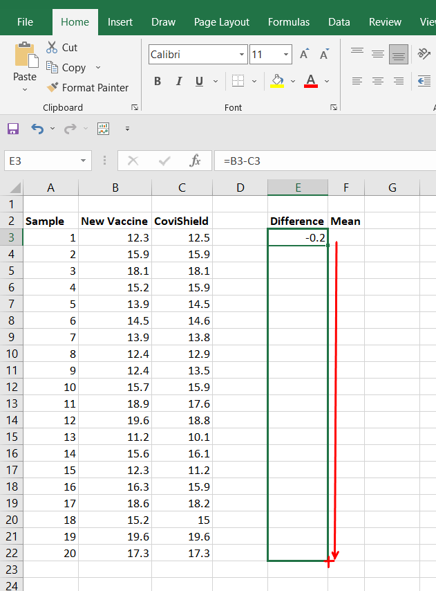 Filling-entire-column-for-difference