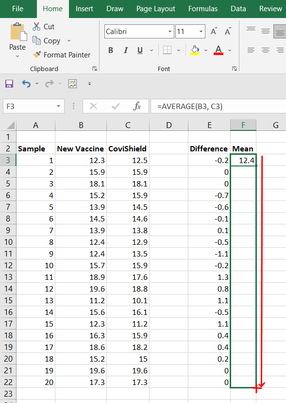 Filling-entire-mean-column