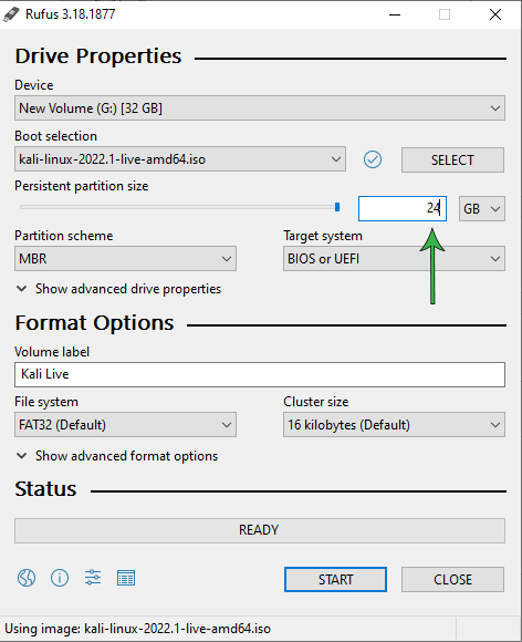 Erfaren person Brutal FALSK Creating an Encrypted Persistent Live Kali USB - GeeksforGeeks