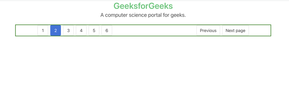 Bulma Pagination Variables - GeeksforGeeks