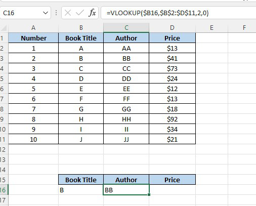 Applying-VLOOKUP-on-C16