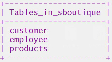 Boutique Management System using Python-MySQL Connectivity