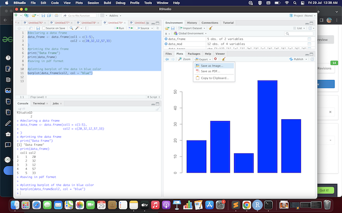 Saving Graphs to Files in R