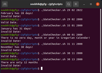 Shell Script to validate the date, taking into account leap year rules ...