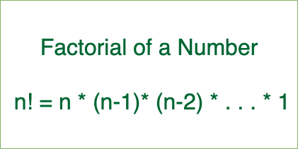 Factorial of a number