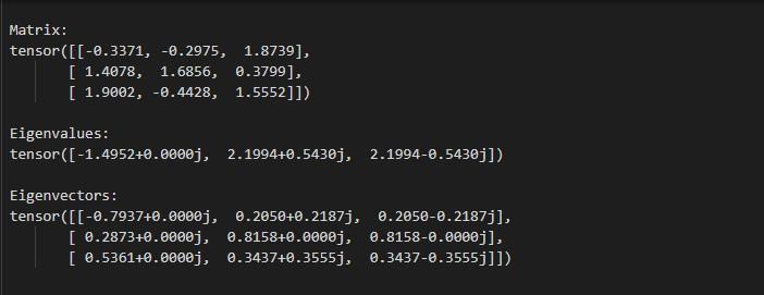 EigenValues and EigenVectors