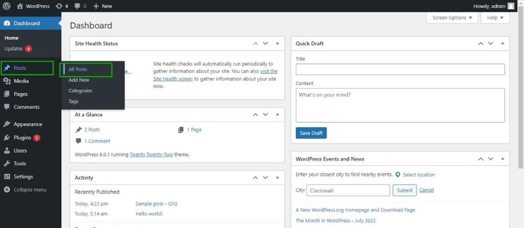 How to Hide a Post From Home Page in WordPress ? - GeeksforGeeks