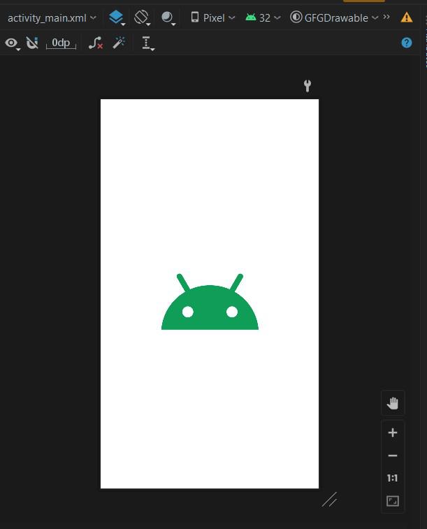 Vector added in App layout