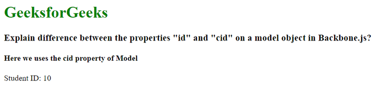 Difference between id and cid properties on a model object in Backbone ...