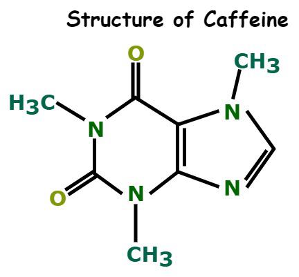 Structure Of Caffeine Caffeine Chemical Formula Molecule Coffee Icon Structure Of Caffeine Caffeine Chemical Formula Molecule Coffee Icon
