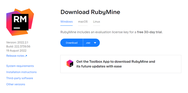 download rubymine