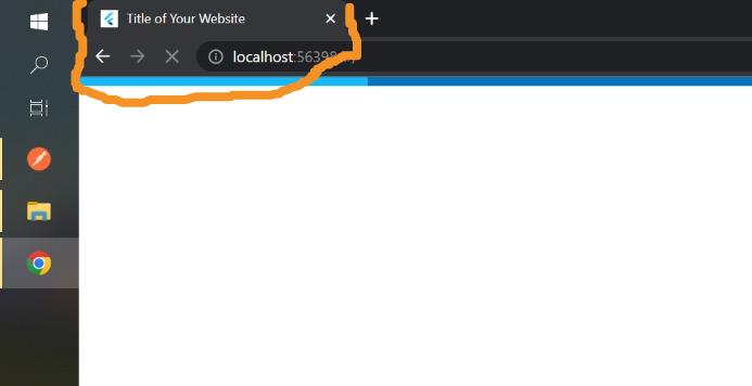 Title Appears when the web app is loading (Flutter web)