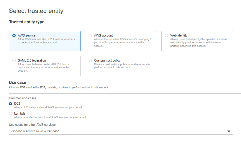 Roles dashboard