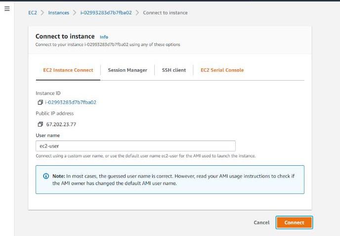 Connect EC2 instance