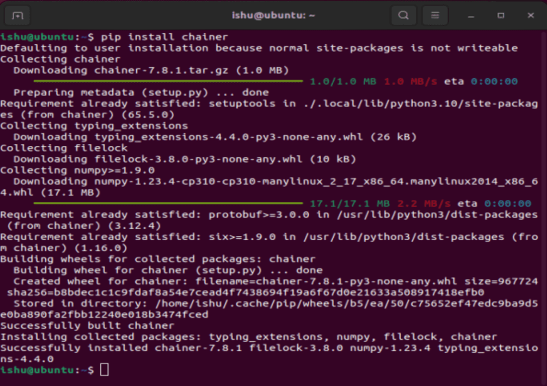 How To Install Chainer Python Library On Linux? - Geeksforgeeks