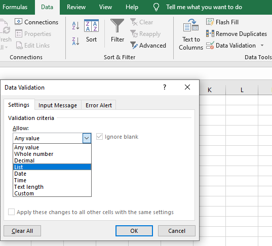 Selecting-list-from-validation-criteria