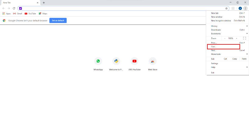 to Cast From Chrome Browser? - GeeksforGeeks