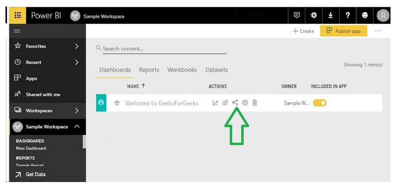 Power BI - How to Share the Workshpace?