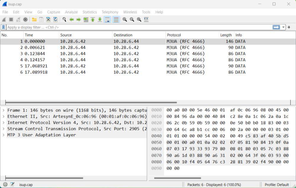 ISUP Captured File