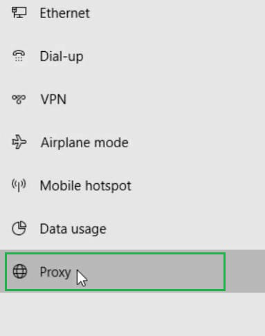 Proxy Settings