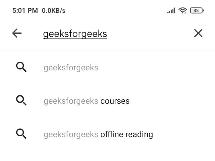 Geeksforgeeks application