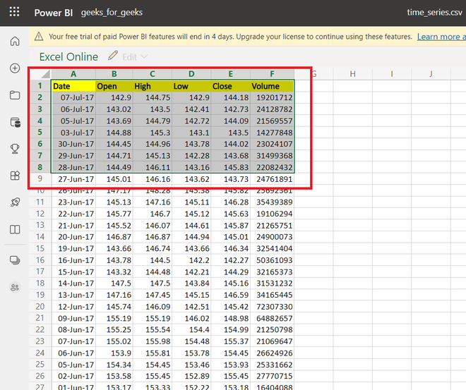 Power BI - Pin Workbooks on the Dashboard