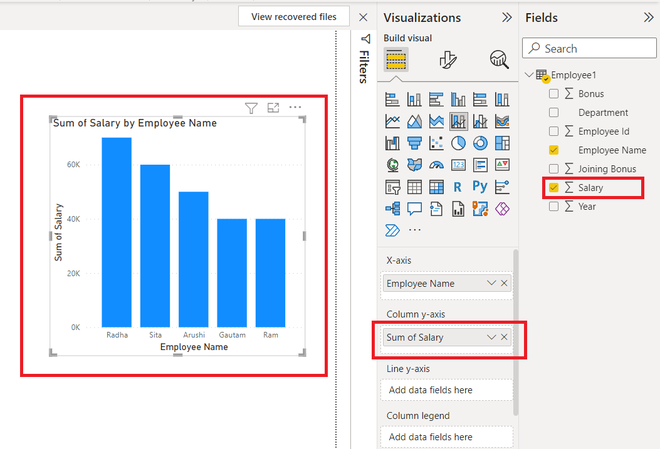 Power BI - Create a Combo Chart