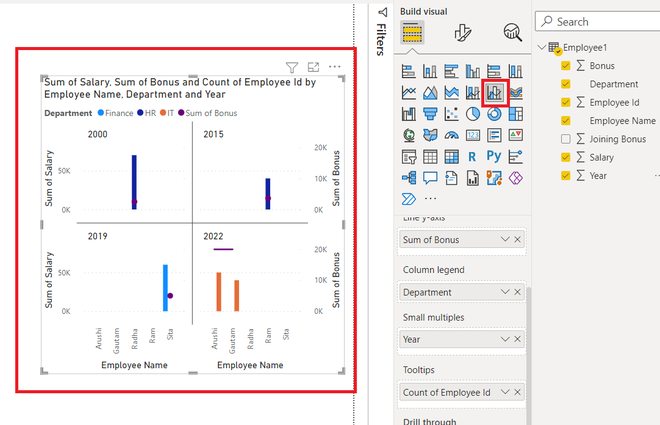 Power BI - Create a Combo Chart