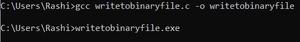 Writetobinary file